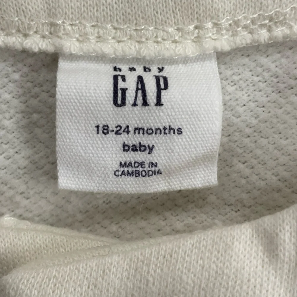 Baby Gap Set Off-White Long Sleeve Cardigan Sweater and Sweatpants 18-24 Months - Picture 4 of 14